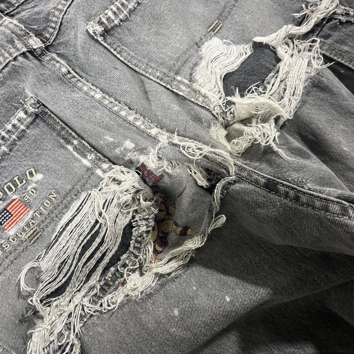 JNCO × Southpole × Vintage Crazy Vintage Y2K Thrashed Carpenter Jeans Skater Wide Leg Size US 34 / EU 50 - 16 Thumbnail