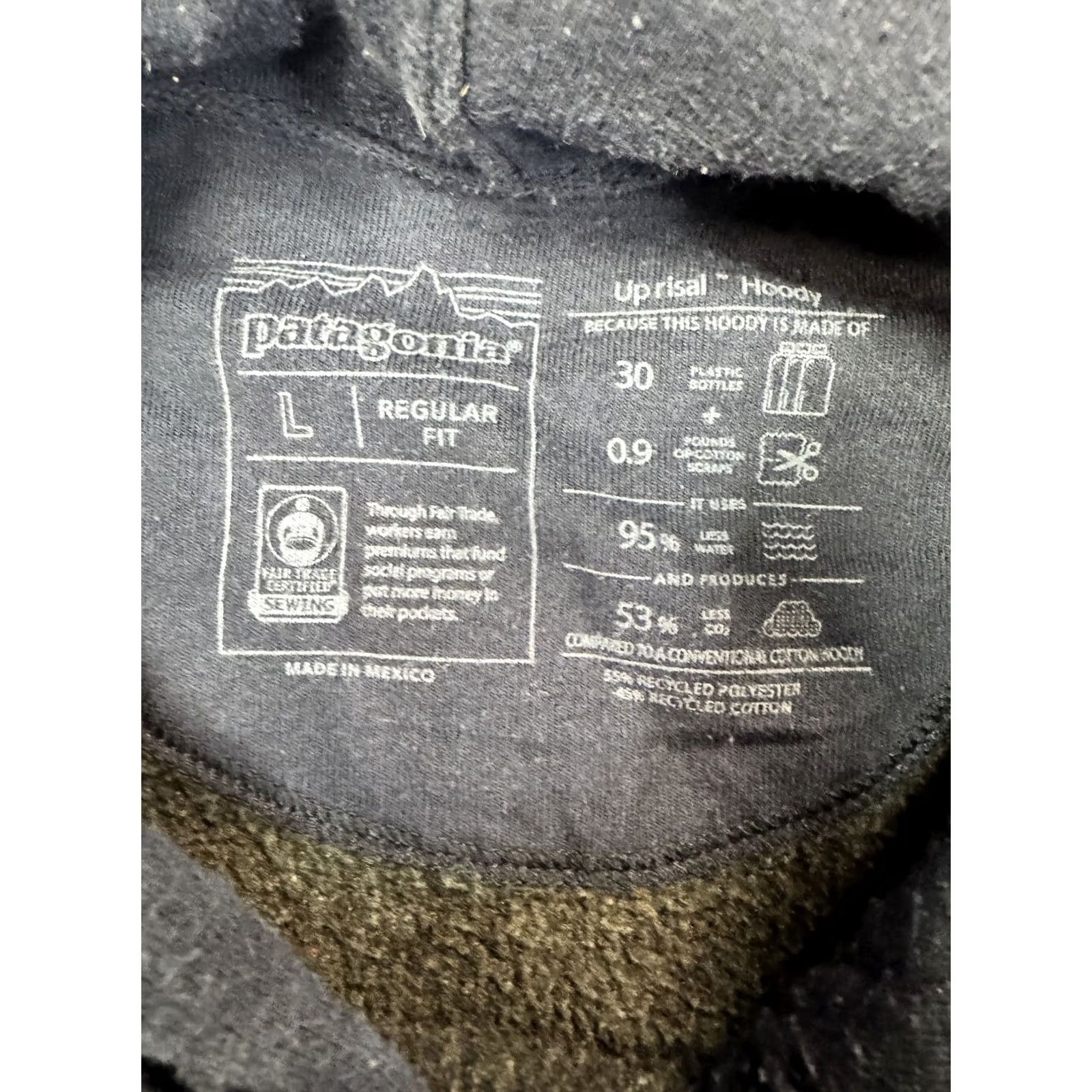 Patagonia Patagonia Men's L Upisral Hoody Pullover Hoodie Navy Blue Regular Fit Size US L / EU 52-54 / 3 - 3 Thumbnail