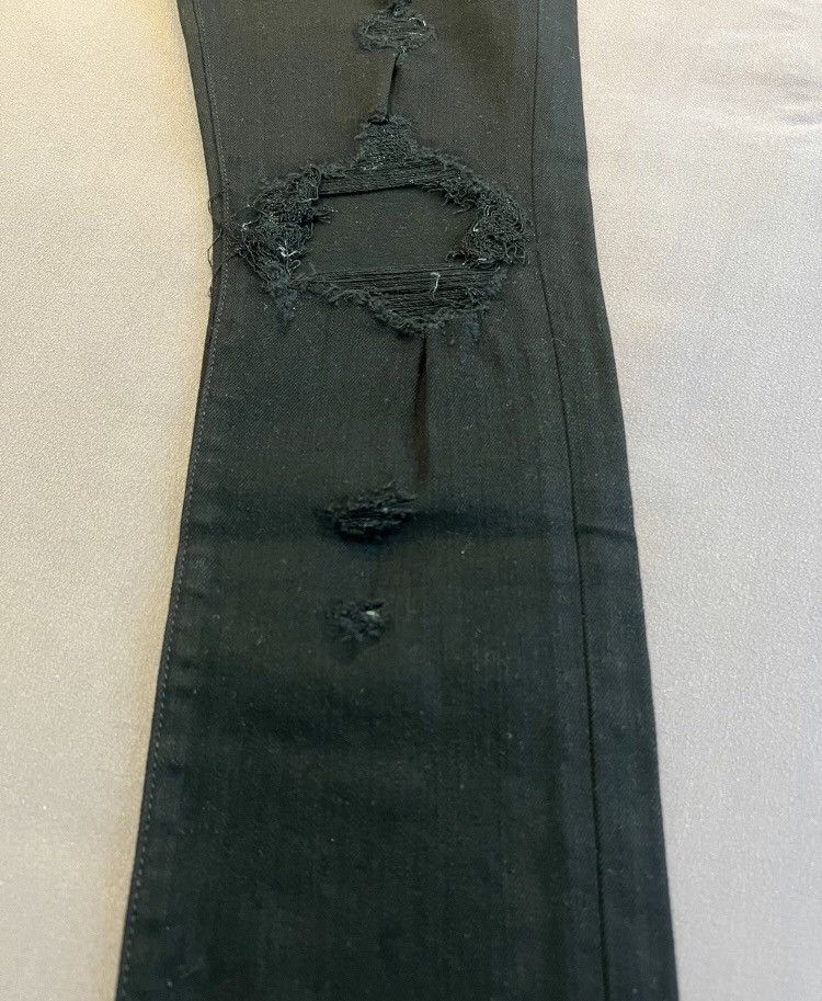 Amiri AMIRI 16SS brand new double knee ripped black jeans 2412- Size US 31 - 3 Thumbnail