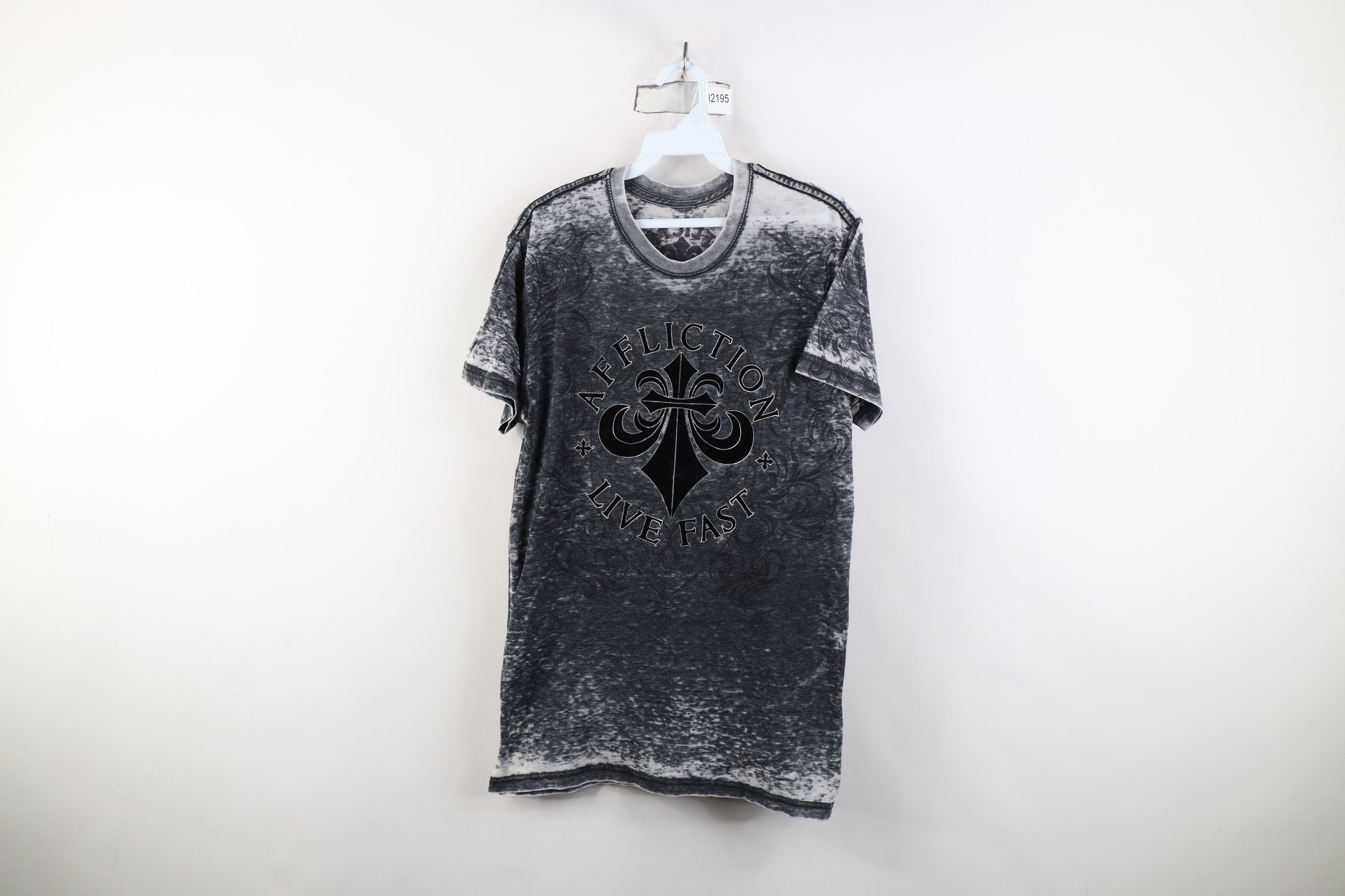 Affliction Vintage Affliction Acid Wash UFS MMA Jersey Knit T-Shirt USA Size US L / EU 52-54 / 3 - 1 Thumbnail