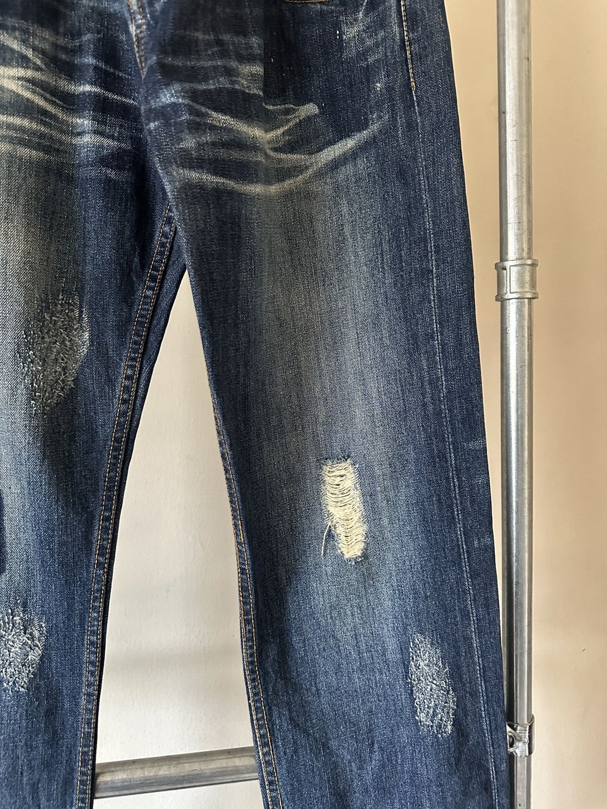 Japanese Brand 2000s Jackrose Double waist jeans Size US 32 / EU 48 - 5 Thumbnail