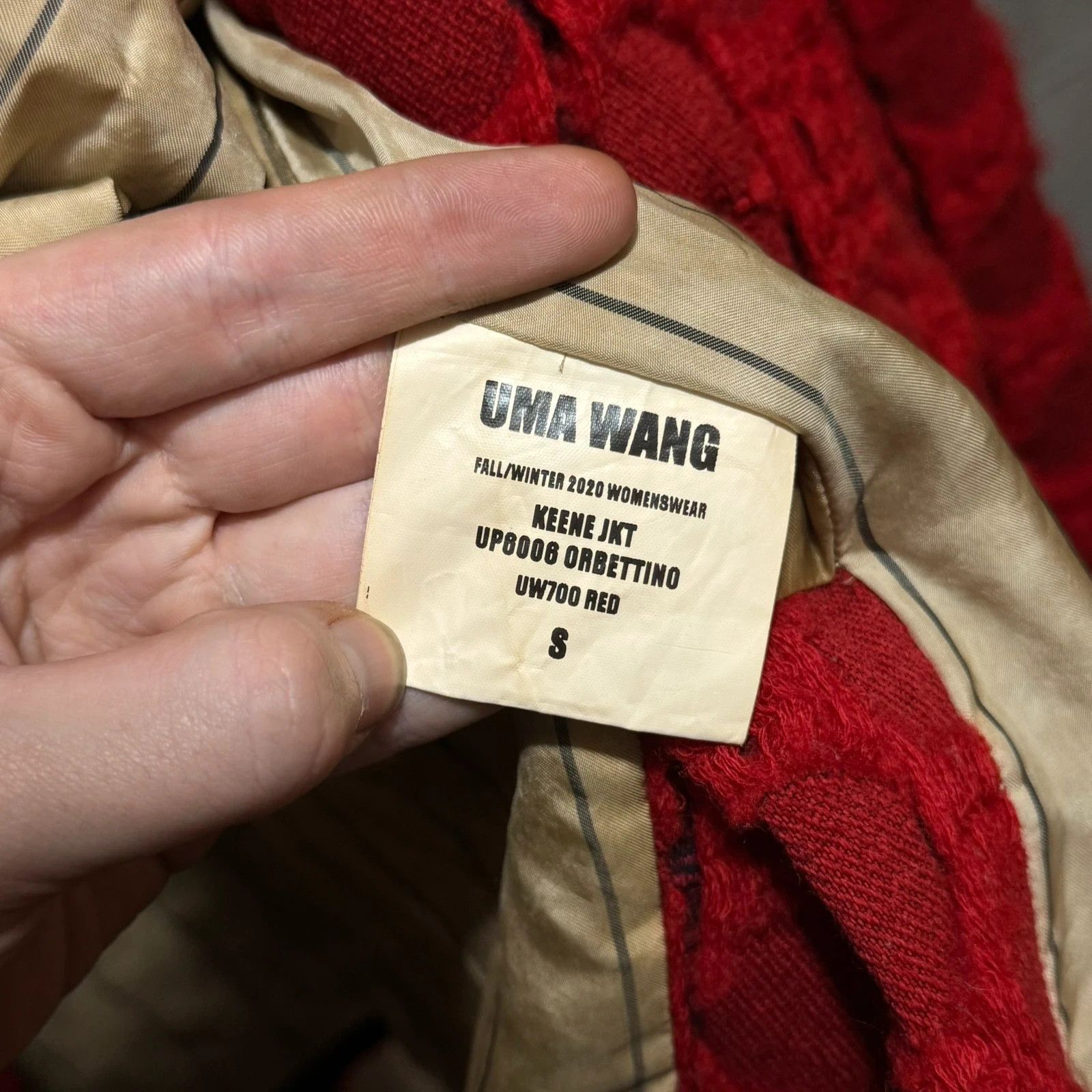 Uma Wang F/W 2020 Uma Wang double breasted jacket Size US S / EU 44-46 / 1 - 5 Thumbnail