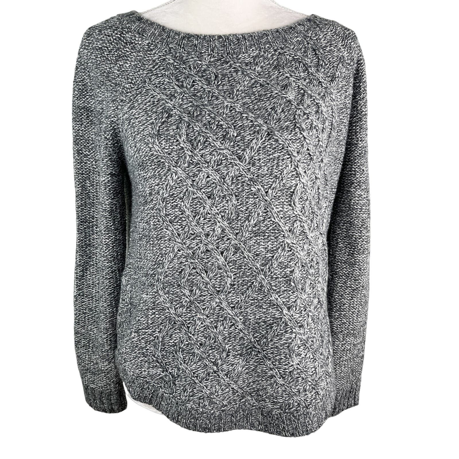 Other 89th & Madison Sweater Charcoal Marled Gray White Medium New Size M / US 6-8 / IT 42-44 - 1 Thumbnail