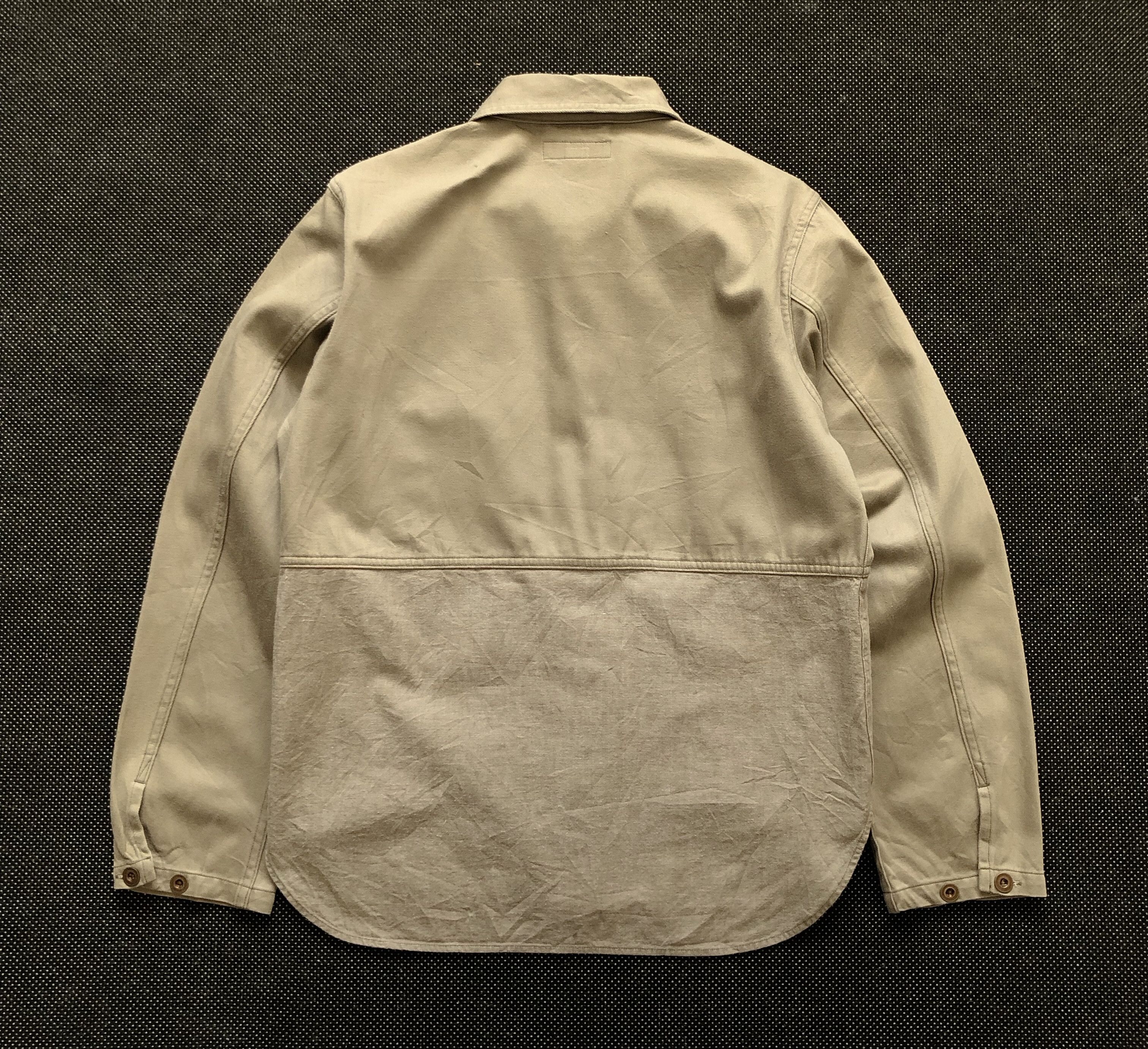 Nigel Cabourn RARE🔥SS20 UTILITY SHIRT JACKET DENIM KHAKI SIZE 44 Size US S / EU 44-46 / 1 - 4 Thumbnail