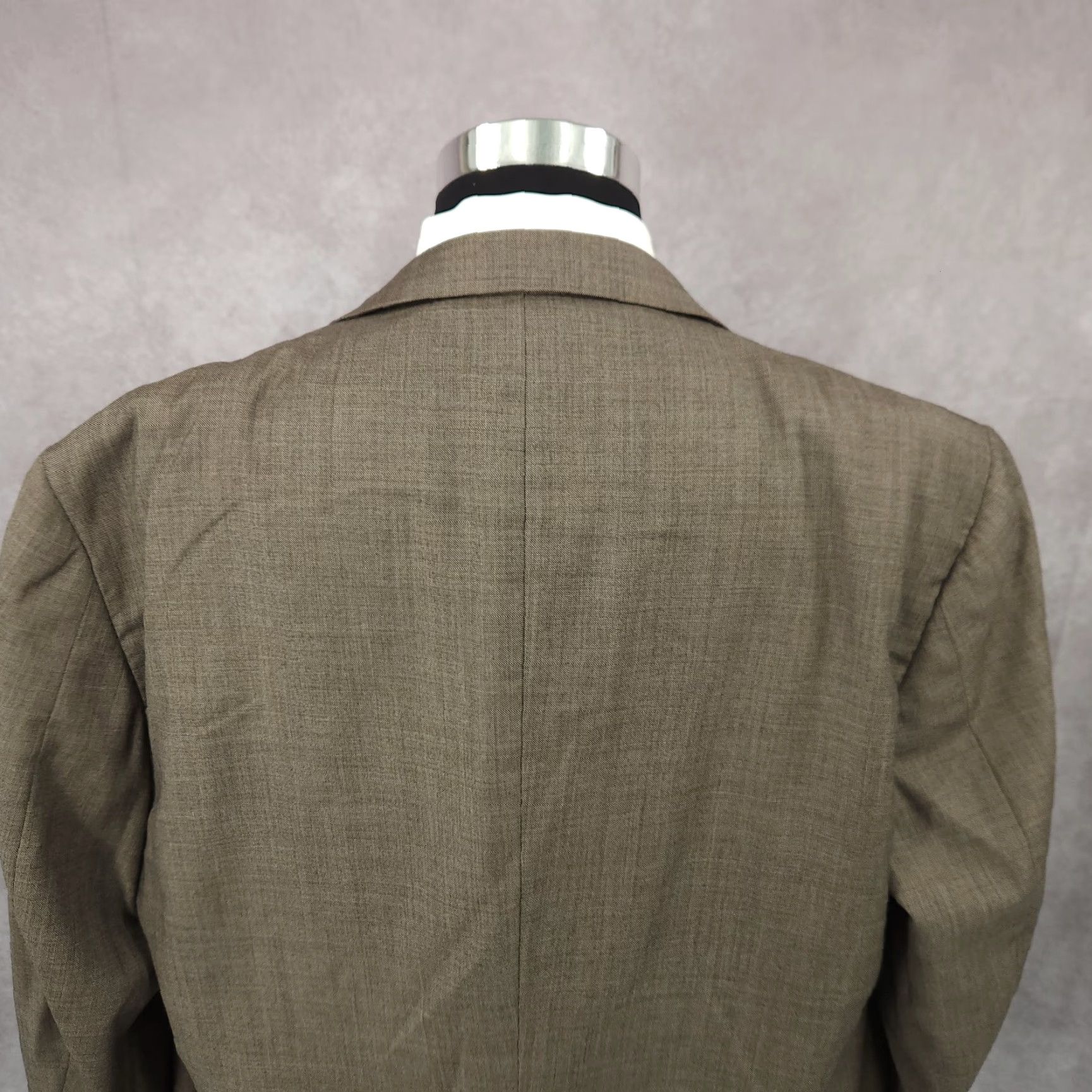 Vintage Hickey Freeman Blazer Mens 48 Gray Worsted Wool Sports Coat Jacket 2 Buttons Size 48R - 7 Thumbnail