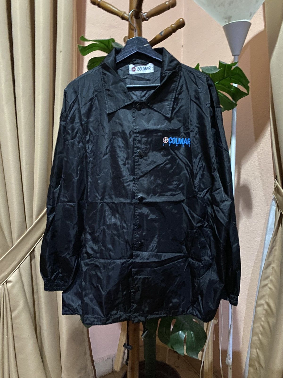 Colmar Vintage Colmar Italy Black Nylon Coach Jacket – Lightweight Size US M / EU 48-50 / 2 - 3 Thumbnail