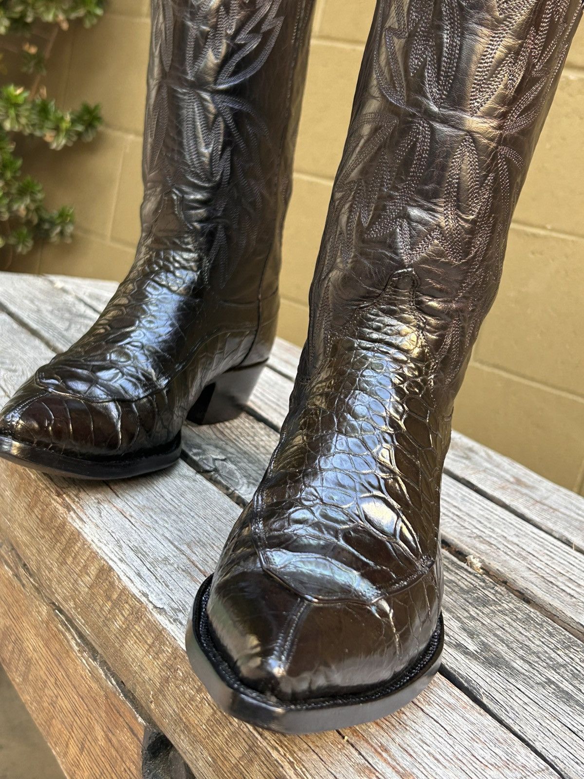 Justin Boots Justin Pre-Ban Genuine Sea Turtle Cowboy Boots Size 9.5 D Size US 9.5 / EU 42-43 - 2 Thumbnail