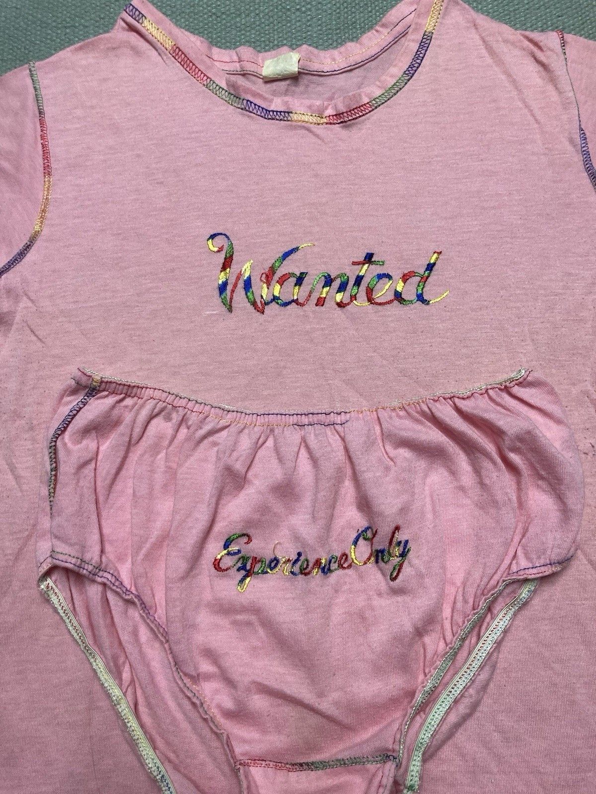 Vintage 70s t shirt underwear set wanted experience rainbow womens L Size L / US 10 / IT 46 - 2 Thumbnail