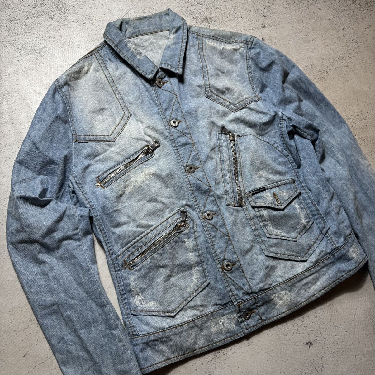 Dolce & Gabbana archive dolce gabbana denim jacket distressed opium Size US M / EU 48-50 / 2 - 6 Thumbnail