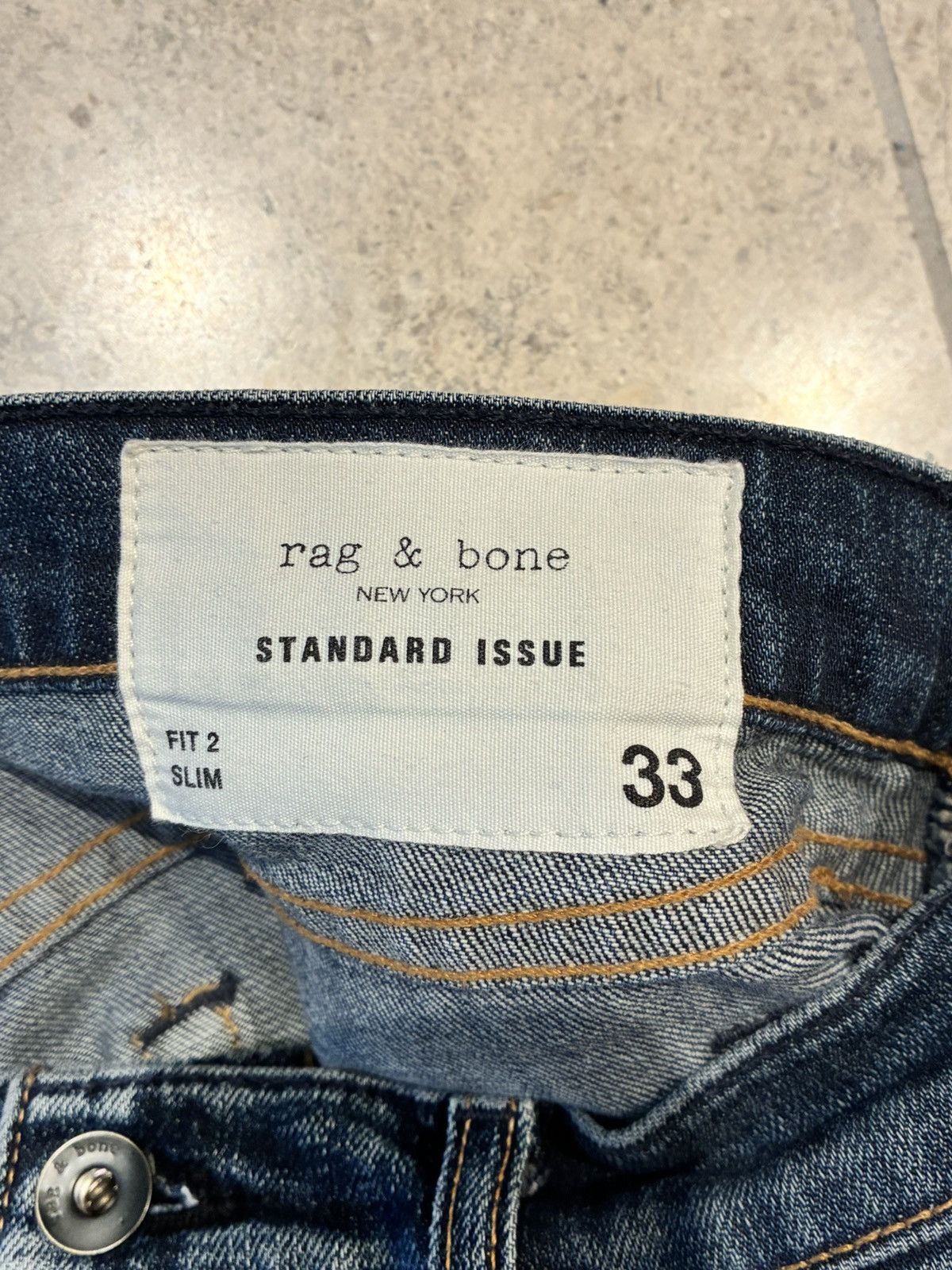 Rag & Bone Rag & Bone Blue Denim Jeans Size US 33 - 3 Thumbnail