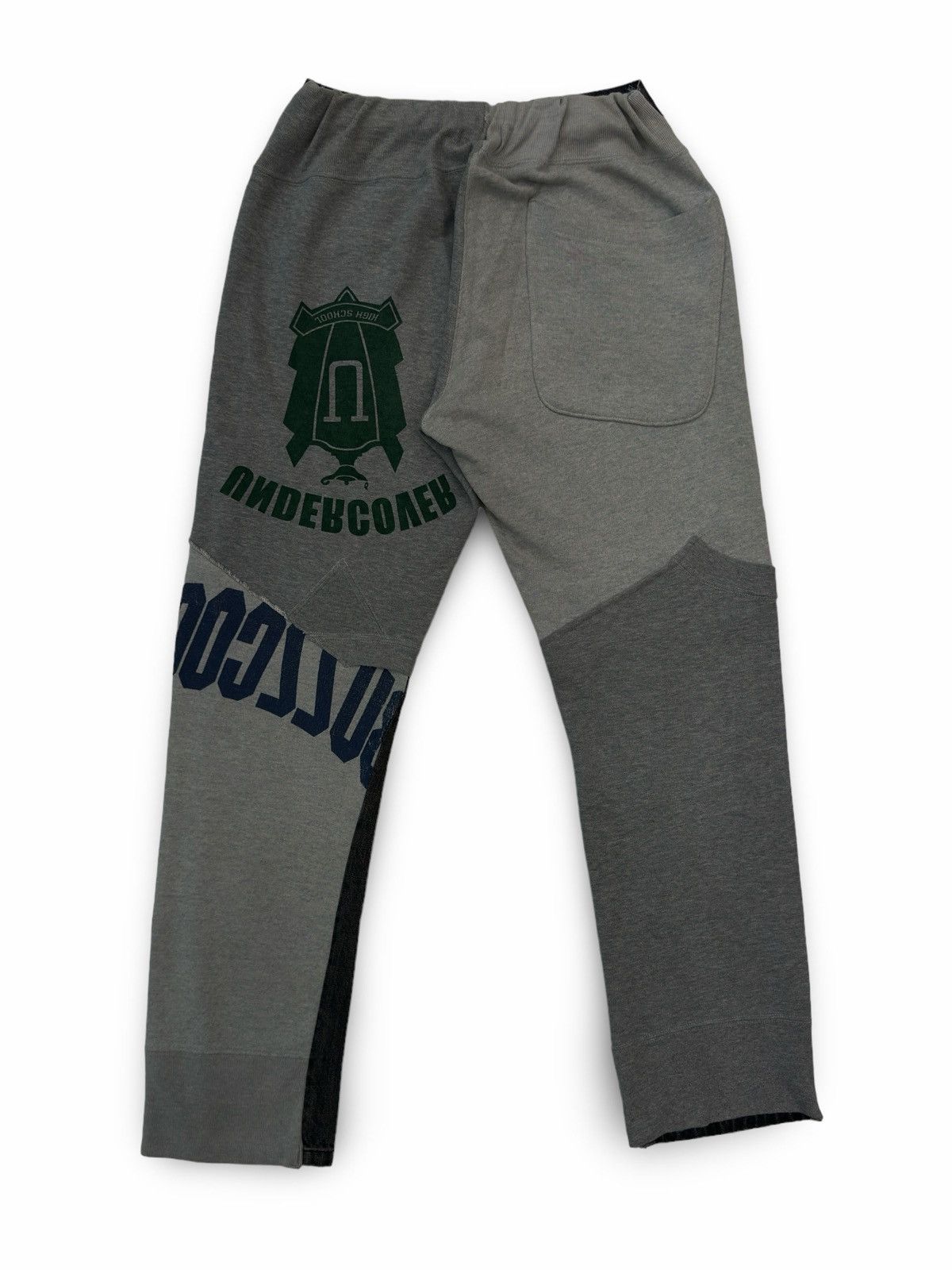Jun Takahashi Undercover AW02 REBELGODS Hybrid Denim Sweatpants Size US 32 / EU 48 - 2 Thumbnail