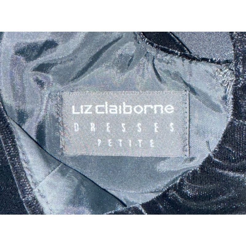 Vintage Vintage 90's Liz Claiborne Little Black Velvet Mini Dress Size XS / US 0-2 / IT 36-38 - 6 Thumbnail