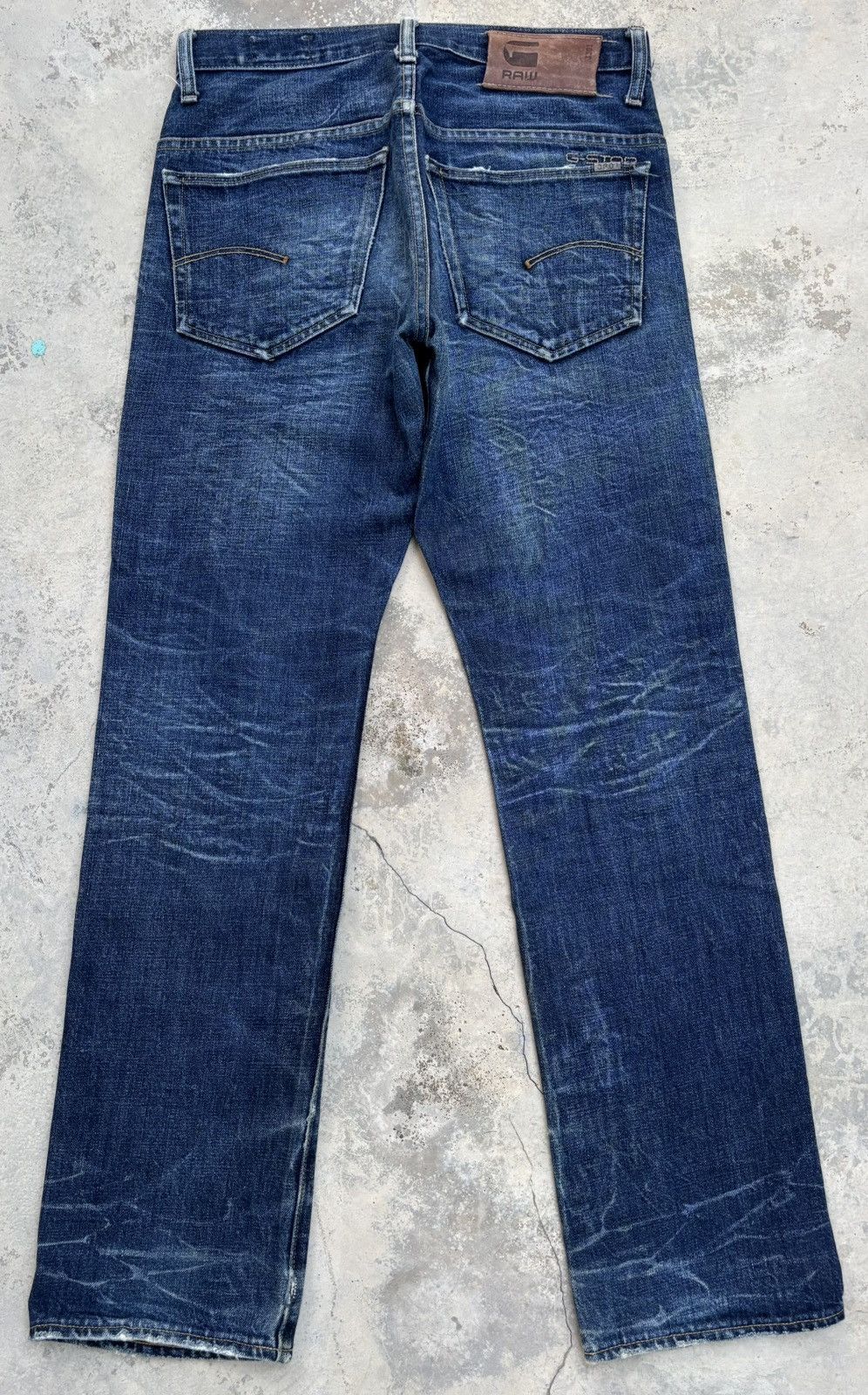 G-Star × Pharrell G-Star Raw Blue Washed Denim Jeans Size US 30 / EU 46 - 2 Thumbnail