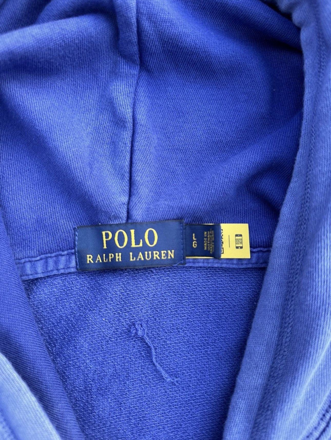 Polo Ralph Lauren Vintage Polo Ralph Lauren Zip Hoodie Blue Size US L / EU 52-54 / 3 - 8 Thumbnail