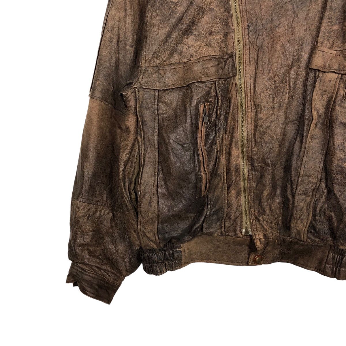 Japanese Brand 📌Vintage Biker Leather Jacket L-Lantic Issey Miyake Size US S / EU 44-46 / 1 - 5 Thumbnail