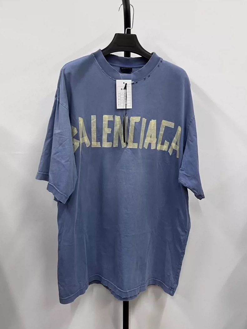 Balenciaga Crewneck pullover short sleeve T-shirt with mon