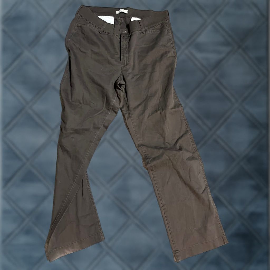 Lee Lee Pants Womens 16 Long Brown Bootcut Flat Front Stretch Cotton Blend Size 38" / US 16 / IT 52 - 1 Thumbnail