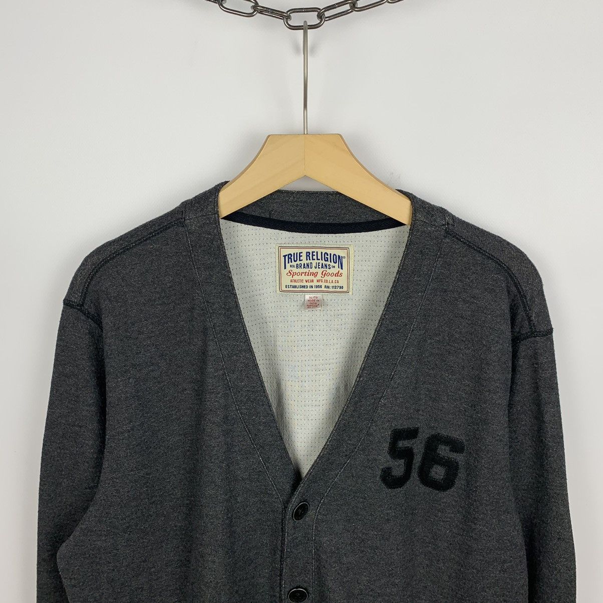 True Religion Vintage Y2K True Religion Football Club Cardigan Sweater XL Size US XL / EU 56 / 4 - 5 Thumbnail