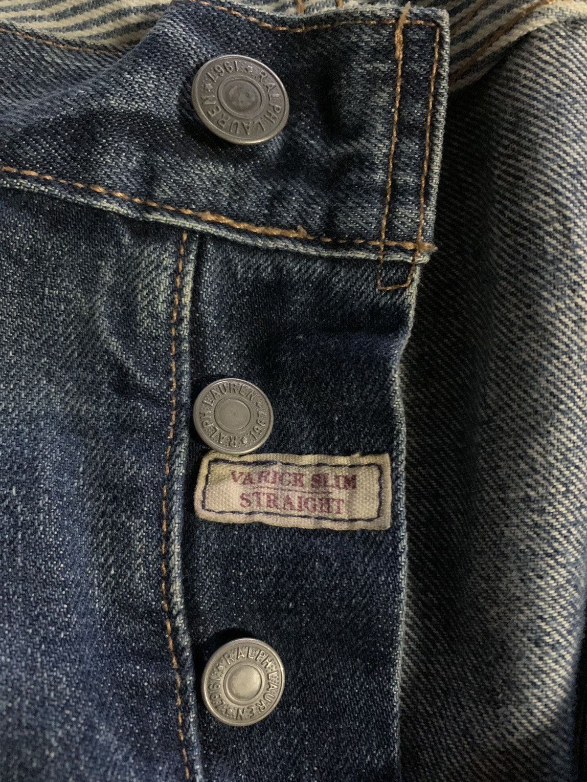 Polo Ralph Lauren × Vintage polo ralph lauren varick slim straight patchwork style jeans Size US 39 - 6 Thumbnail
