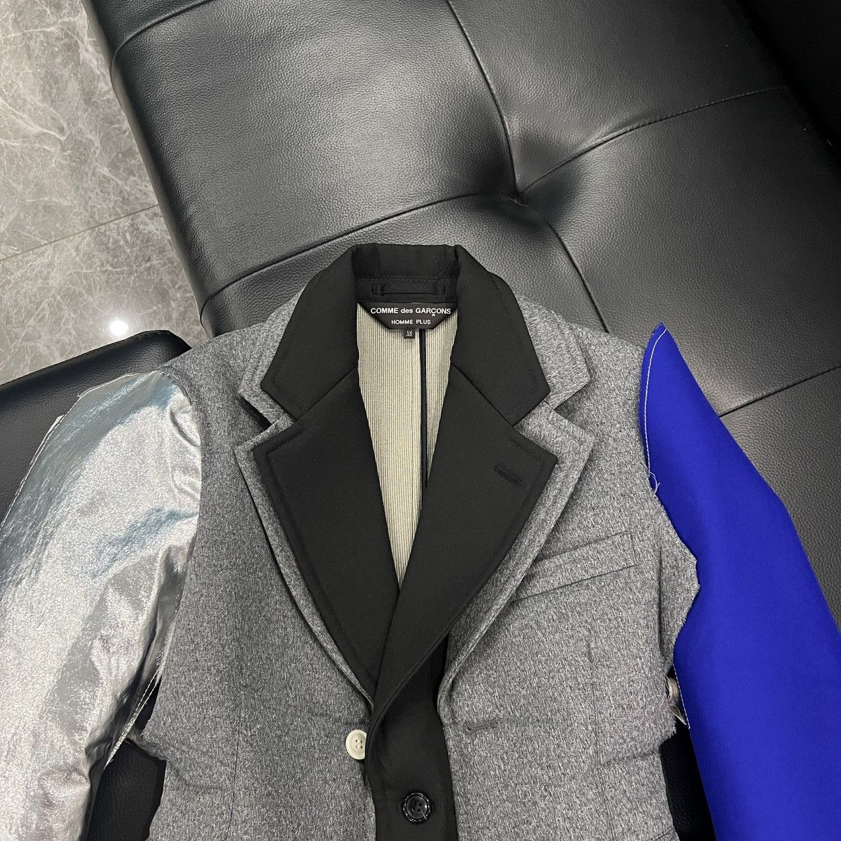 Comme des Garcons Homme Plus Comme des Garçons Homme Plus SS21 Runway Deconstructed Bonde Size 40S - 9 Thumbnail