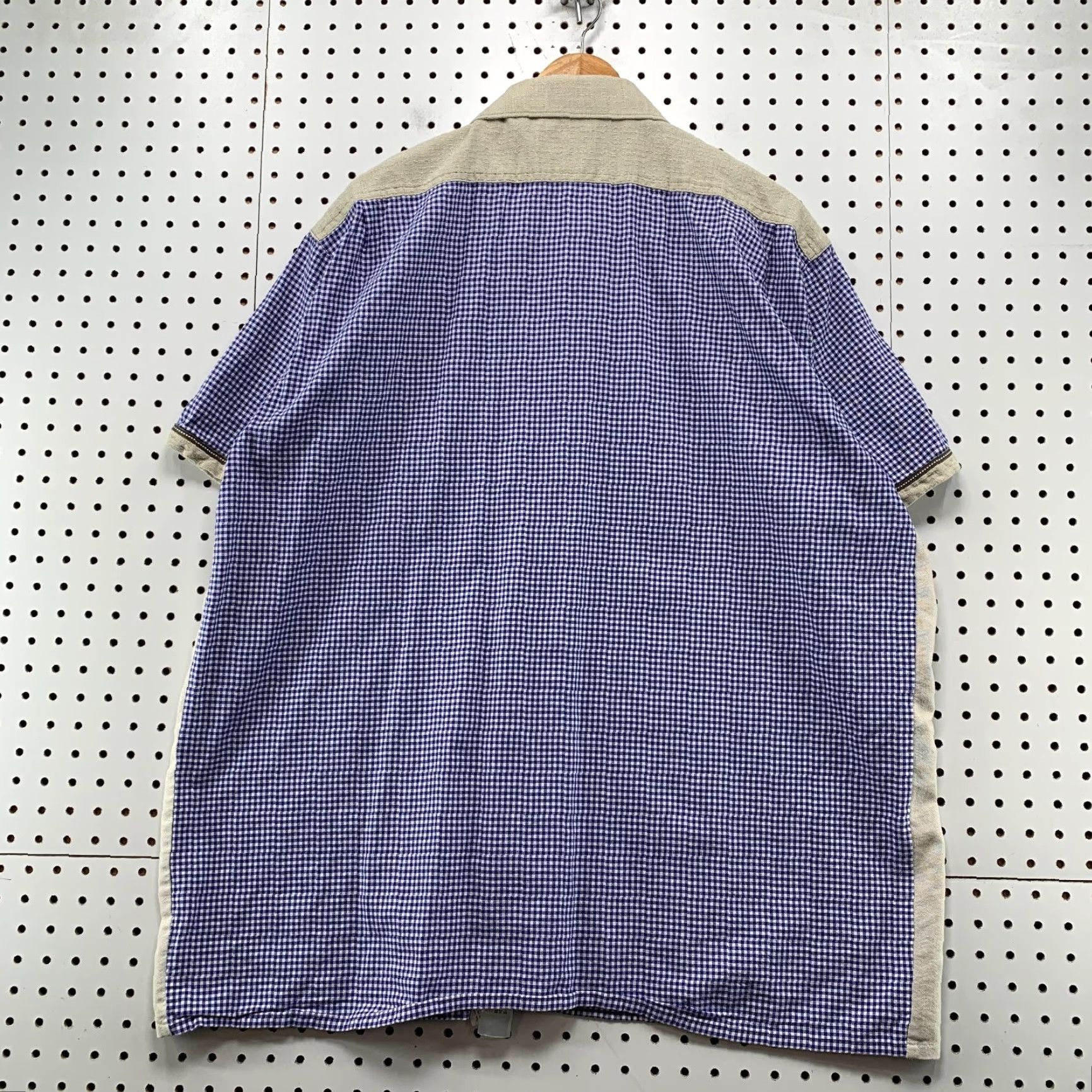 Vintage VINTAGE OS Trachten Button Shirt Mens 3XL Blue White Checkered German Bavarian Size US XXL / EU 58 / 5 - 7 Thumbnail