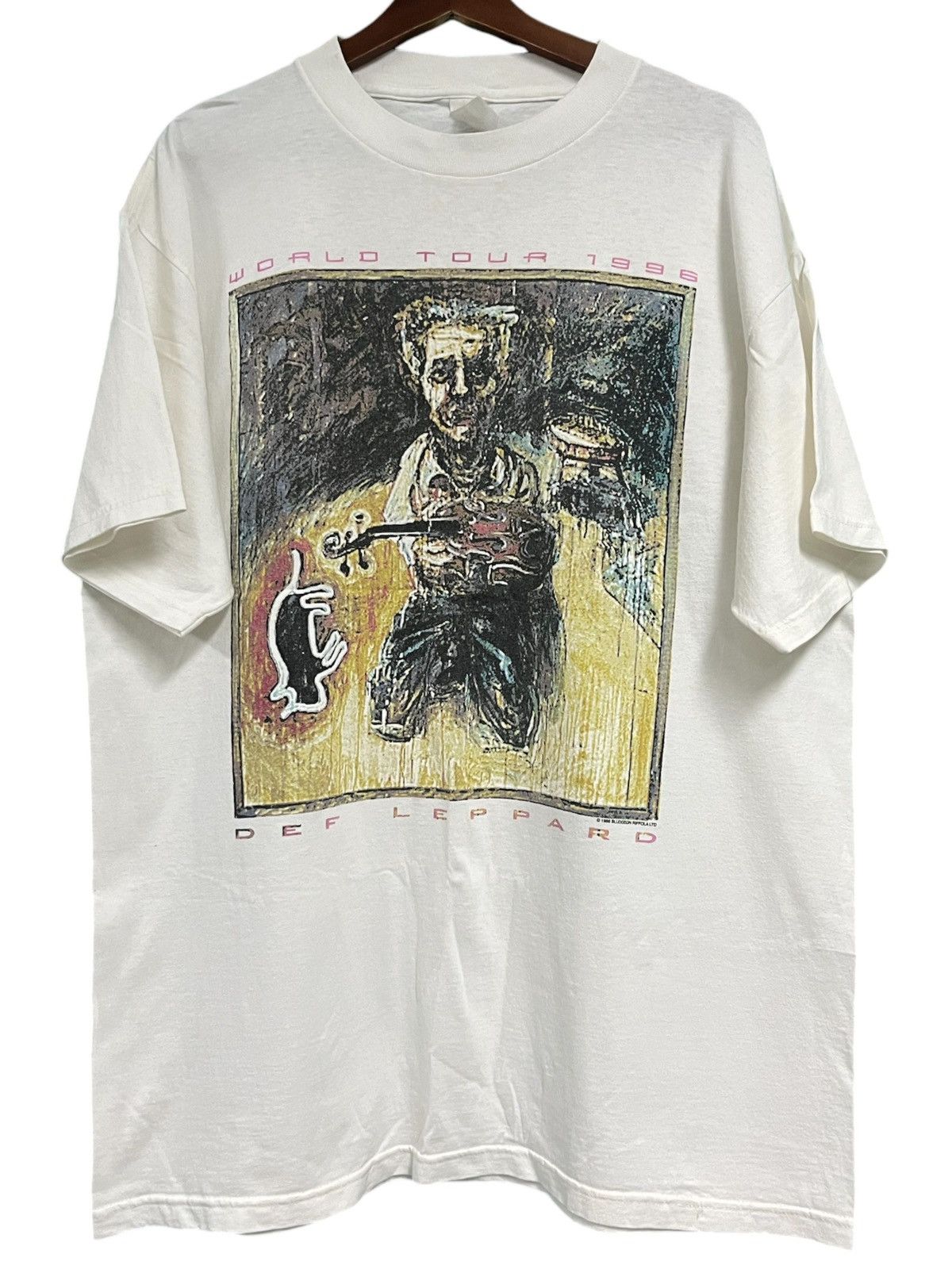 Band Tees × Def Leppard × Vintage Vintage Def Leppard 90s t shirt 1996 Size US XL / EU 56 / 4 - 1 Thumbnail