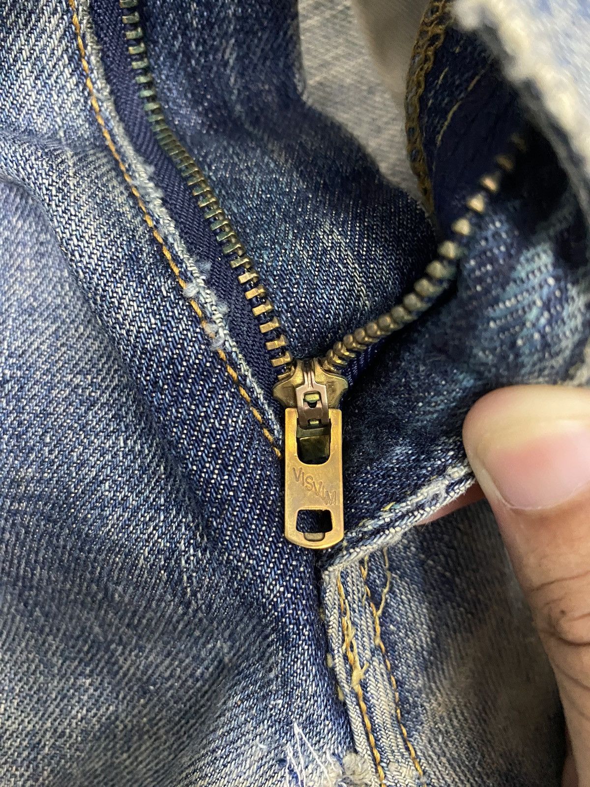 Visvim VISVIM SOCIAL SCULPTURE 04R SS03 DISTRESSED DENIM JEANS Size US 32 / EU 48 - 17 Thumbnail