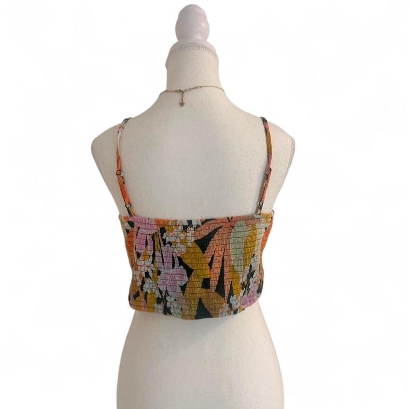 Other Aerie womens Multicoloured floral tie front crop top size M Size M / US 6-8 / IT 42-44 - 2 Thumbnail