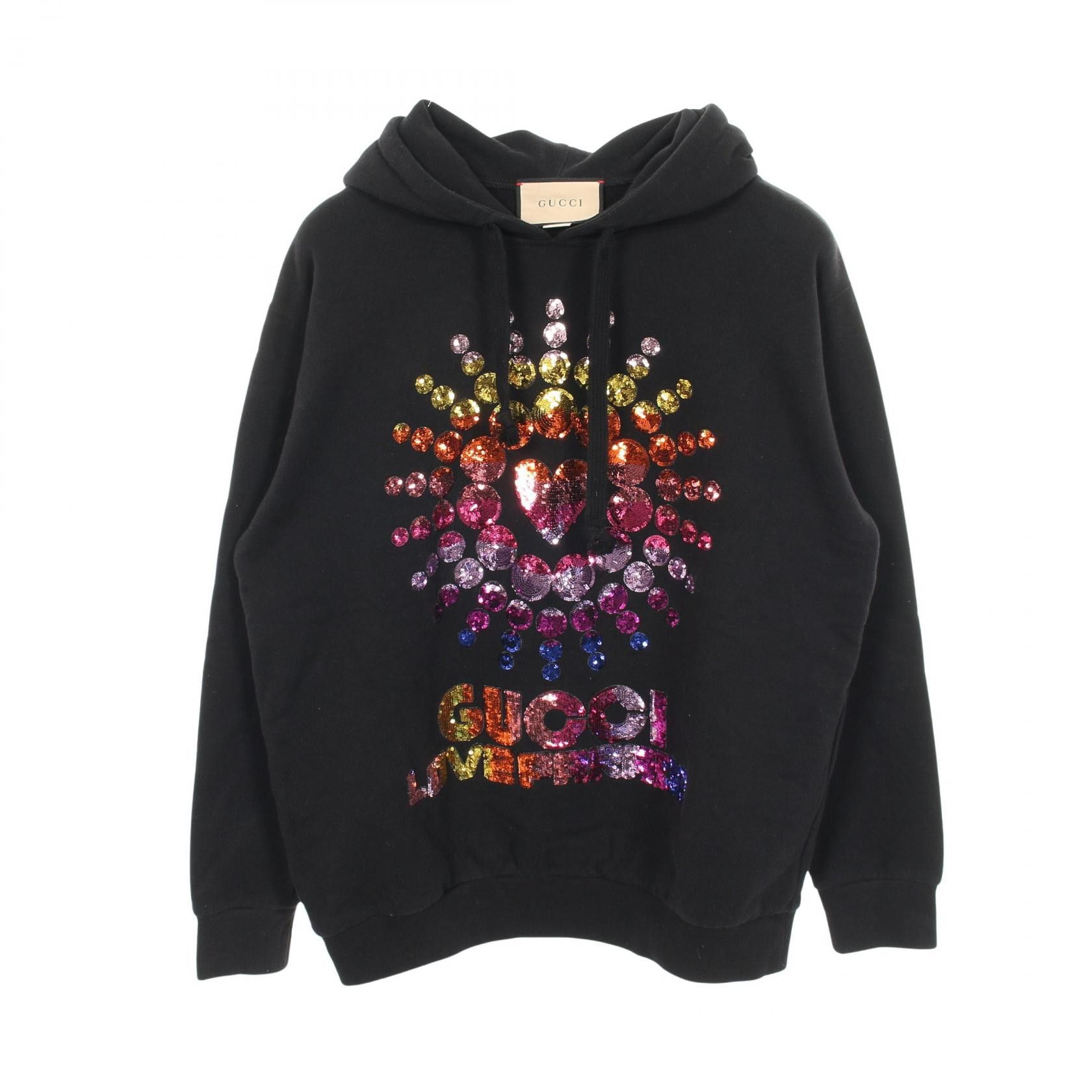 Gucci Gucci Gucci LOVE PARADE Cotton Hoodie Textile Sweatshirts & Hoodies DUTY FREE for USA Size ONE SIZE - 1 Thumbnail
