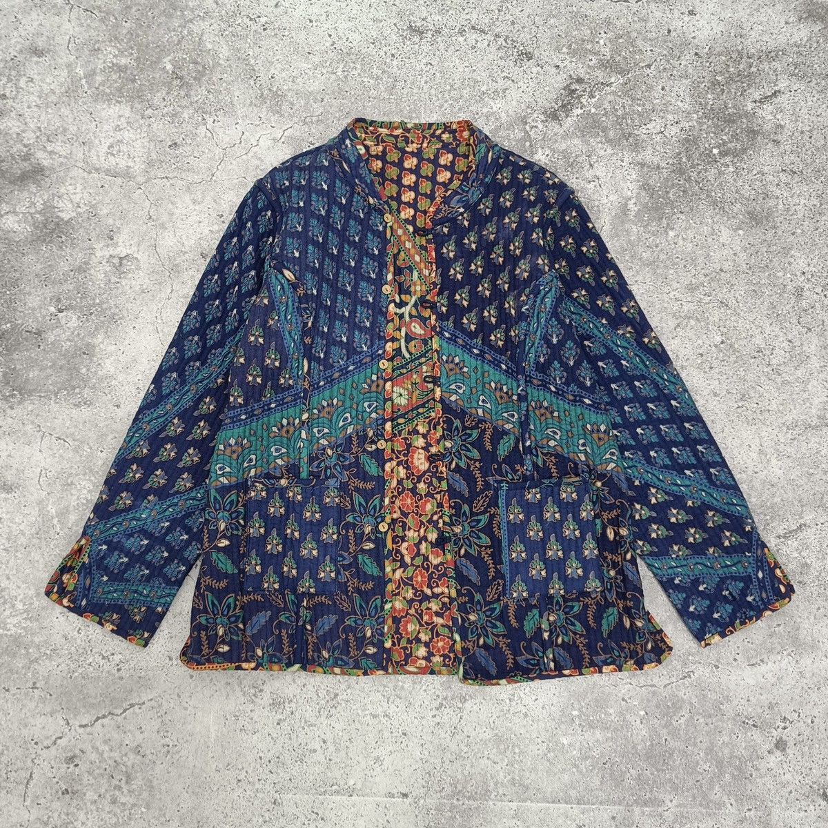Japanese Brand Vintage 00s House of Bruar Reversible japanese style jacket Size M / US 6-8 / IT 42-44 - 1 Thumbnail
