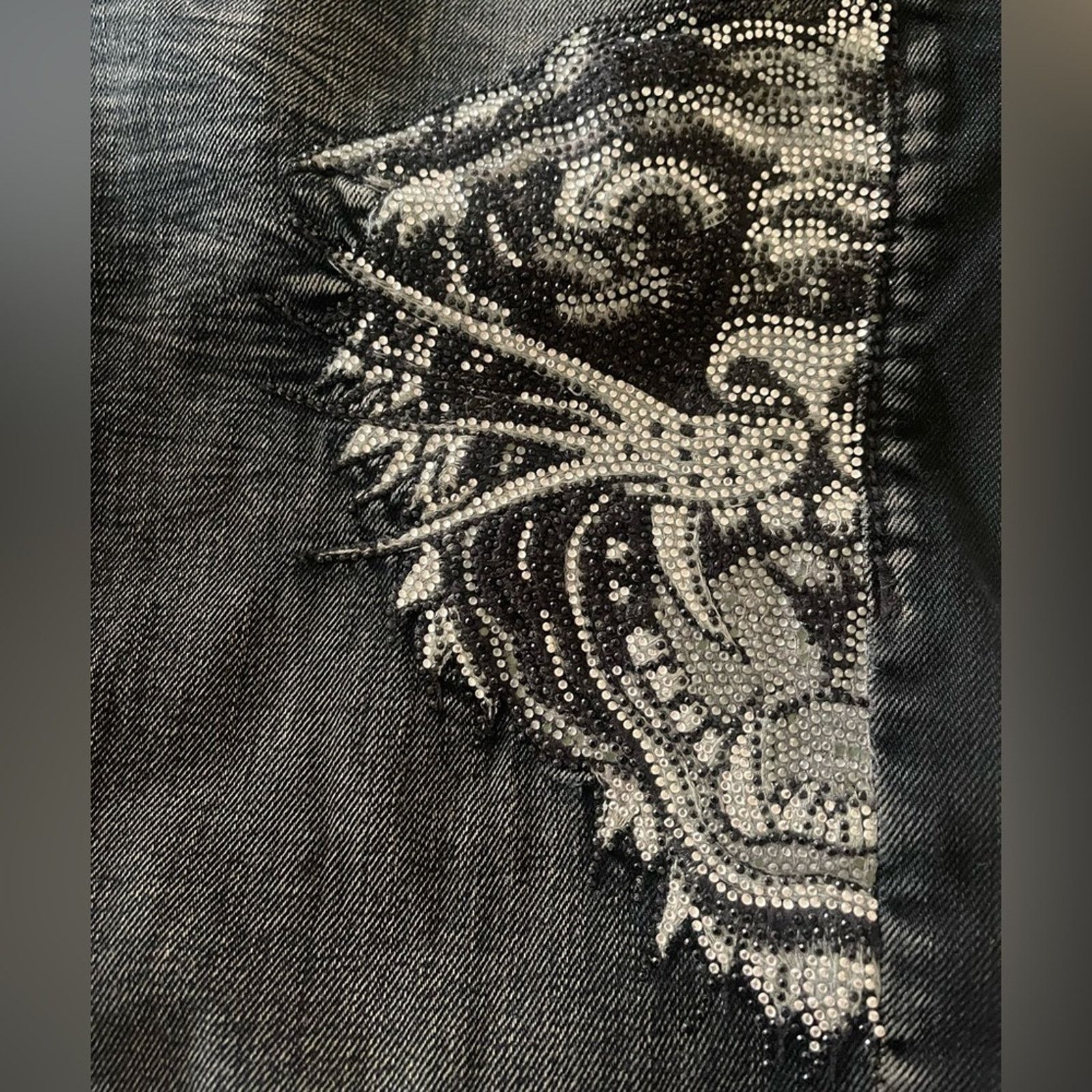 Ed Hardy Ed hardy By Christian Audigier jeans Sz 36x32 Silver Tiger Size US 36 / EU 52 - 5 Thumbnail