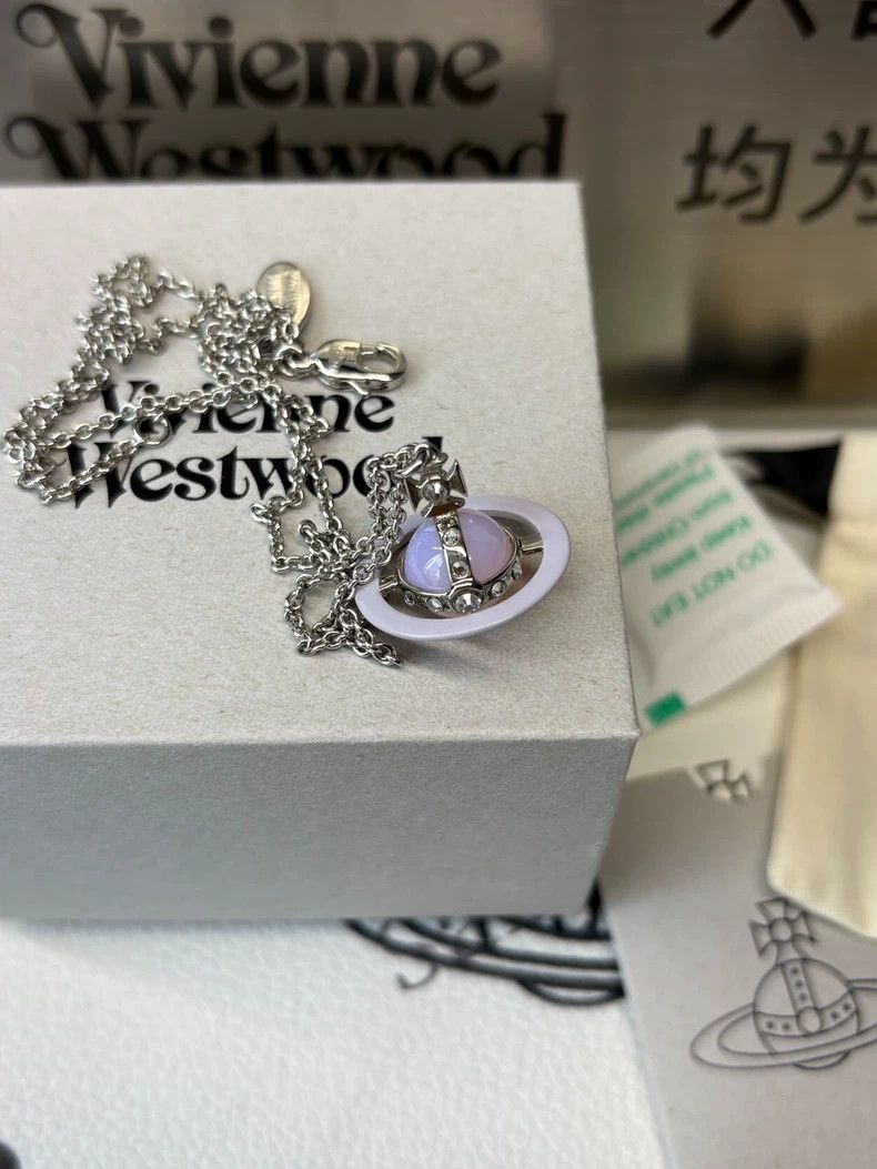 Vivienne Westwood Vivienne Westwood Orb necklace with colorful rings and pow Size ONE SIZE - 2 Thumbnail