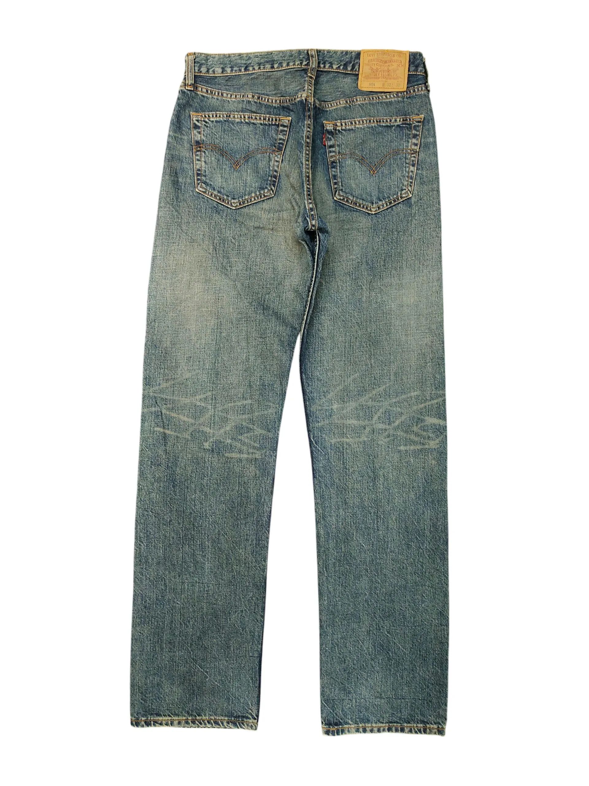 Levi's Vintage Clothing Vintage Levis 501 Clawmark Distress Patina Denim Jeans Size US 32 / EU 48 - 2 Thumbnail