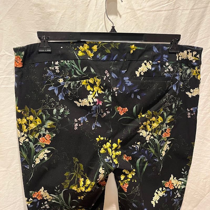 Chicos Chico's Brigitte Floral Ankle Pants Pullon Sz 4T US 20 Tall Size 42" / US 20 - 4 Thumbnail