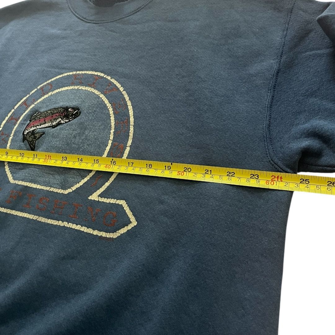 Lee × Vintage VINTAGE Wild Rivers Fly Fishing Lee Sport Sweatshirt Size US L / EU 52-54 / 3 - 6 Thumbnail