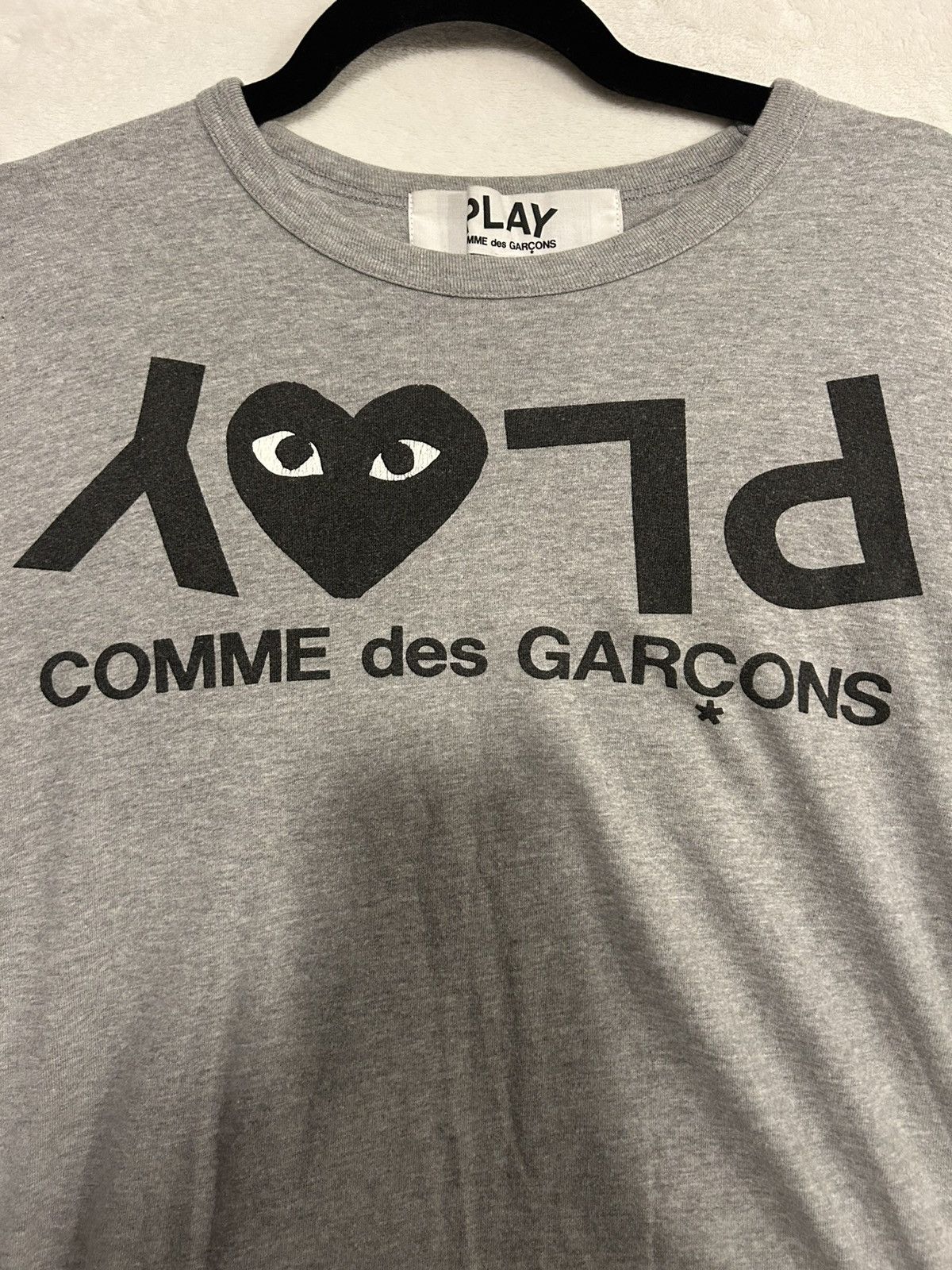 Comme des Garcons PLAY CDG Play Inverted Text T-Shirt Size US S / EU 44-46 / 1 - 3 Thumbnail
