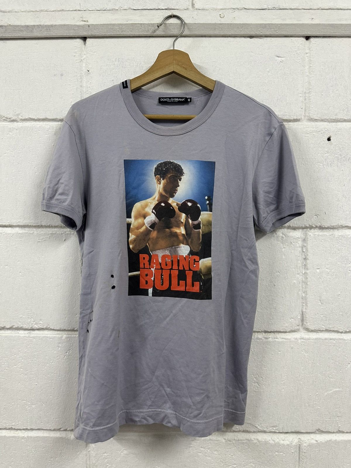 Dolce & Gabbana SS09 Dolce & Gabbana x Raging Bull Distressed Tee Size US M / EU 48-50 / 2 - 2 Thumbnail
