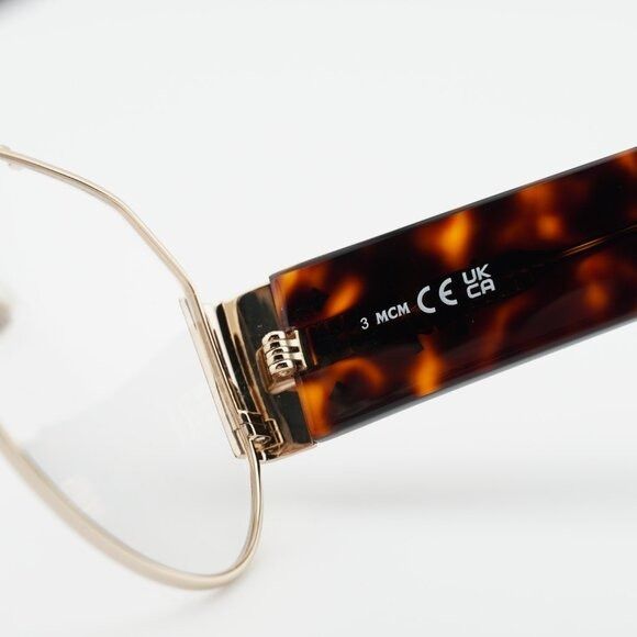 MCM MCM MW5001 032 Eyeglasses Pale Gold 58mm Aviator Frame Size ONE SIZE - 8 Thumbnail