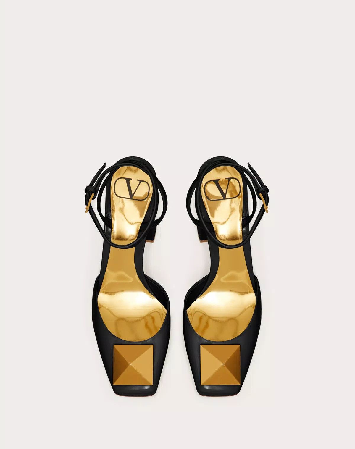 Valentino o1s1wg110625 One Stud Pump In Patent Leather 90mm in Black Size US 10 / IT 40 - 4 Thumbnail