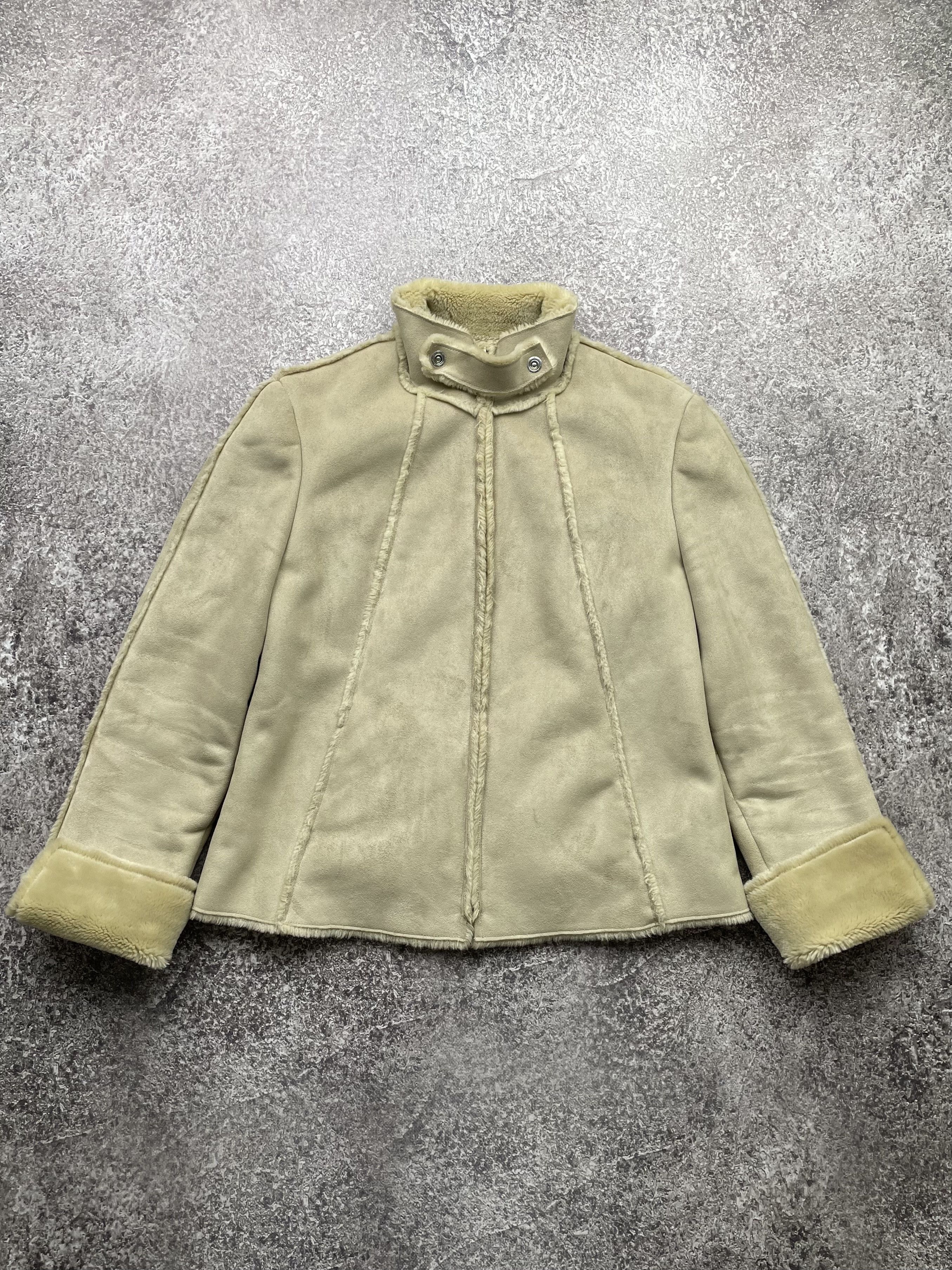 image of Archival Clothing x Avant Garde Vintage Faux Sheepskin Coats in Beige, Women's (Size Medium)