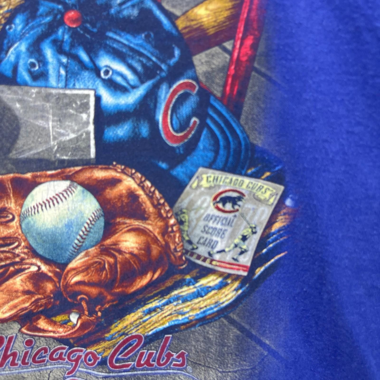 Designer Vintage Chicago Cubs MLB T Shirt Large Size ONE SIZE - 3 Thumbnail