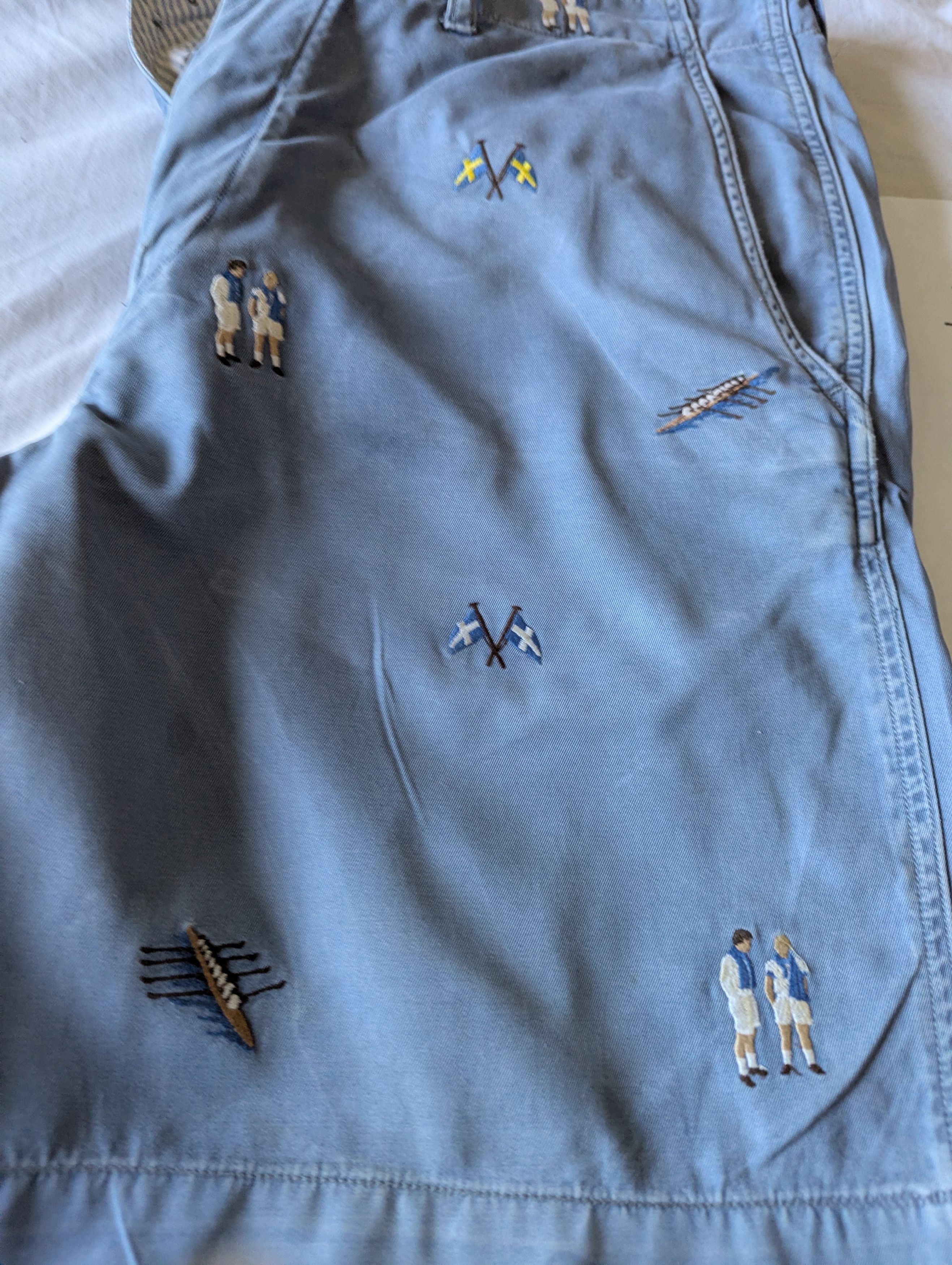 Polo Ralph Lauren Vintage Preppy Short Size US 35 - 1 Thumbnail
