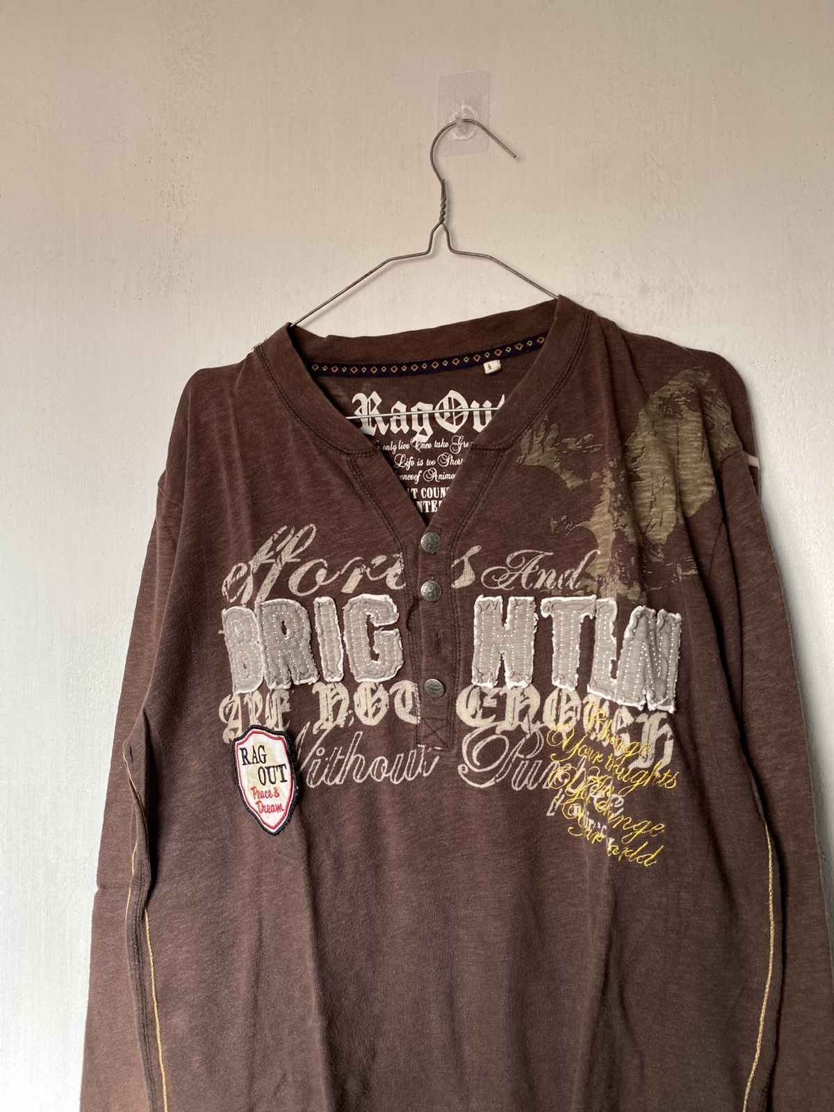 Hysteric Glamour × If Six Was Nine × Japanese Brand Rag Out Poem Longsleeve Lgb Style Size US L / EU 52-54 / 3 - 3 Thumbnail