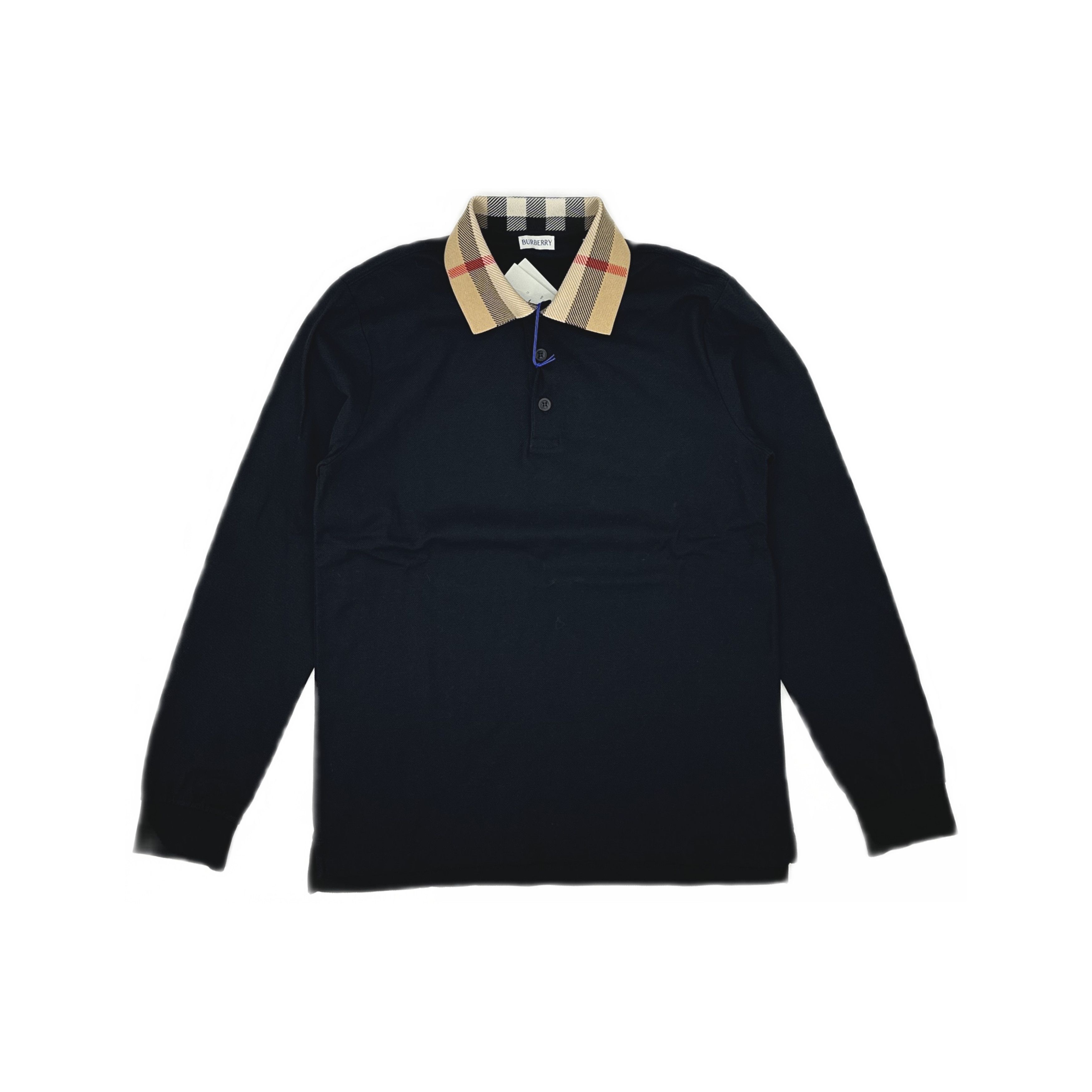 Burberry Burberry Vintage Check Collar Long Sleeve Polo Size M Size US M / EU 48-50 / 2 - 1 Thumbnail