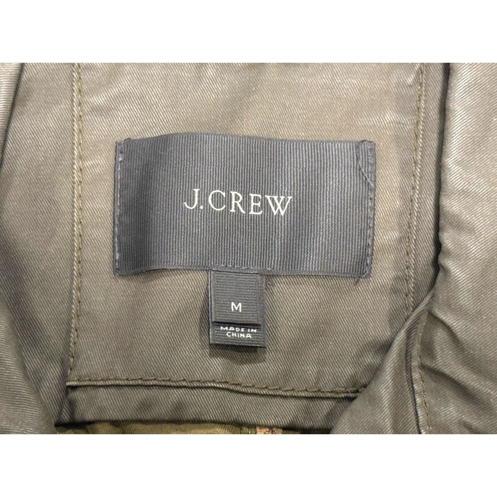 J.Crew VINTAGE J.CREW Downtown Waxed Field Jacket Military Women Green Medium Bohemian Size M / US 6-8 / IT 42-44 - 5 Thumbnail
