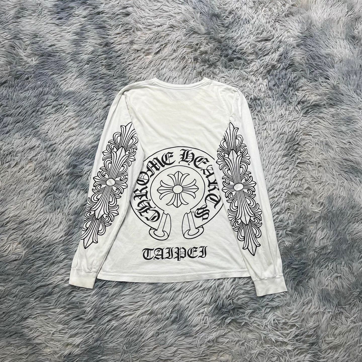 Chrome Hearts Chrome Hearts Horseshoe Long Sleeve Shirt - Size S - 95% New Size US S / EU 44-46 / 1 - 1 Thumbnail