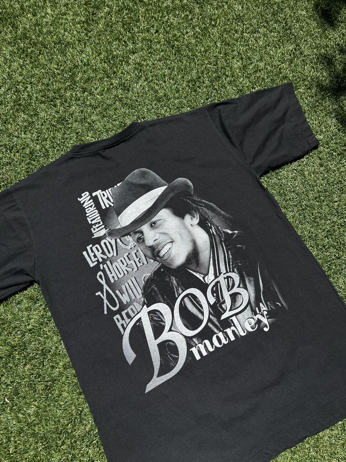 Vintage VTG 00’s Bob Marley Rap Style Black Tee Size US L / EU 52-54 / 3 - 5 Thumbnail