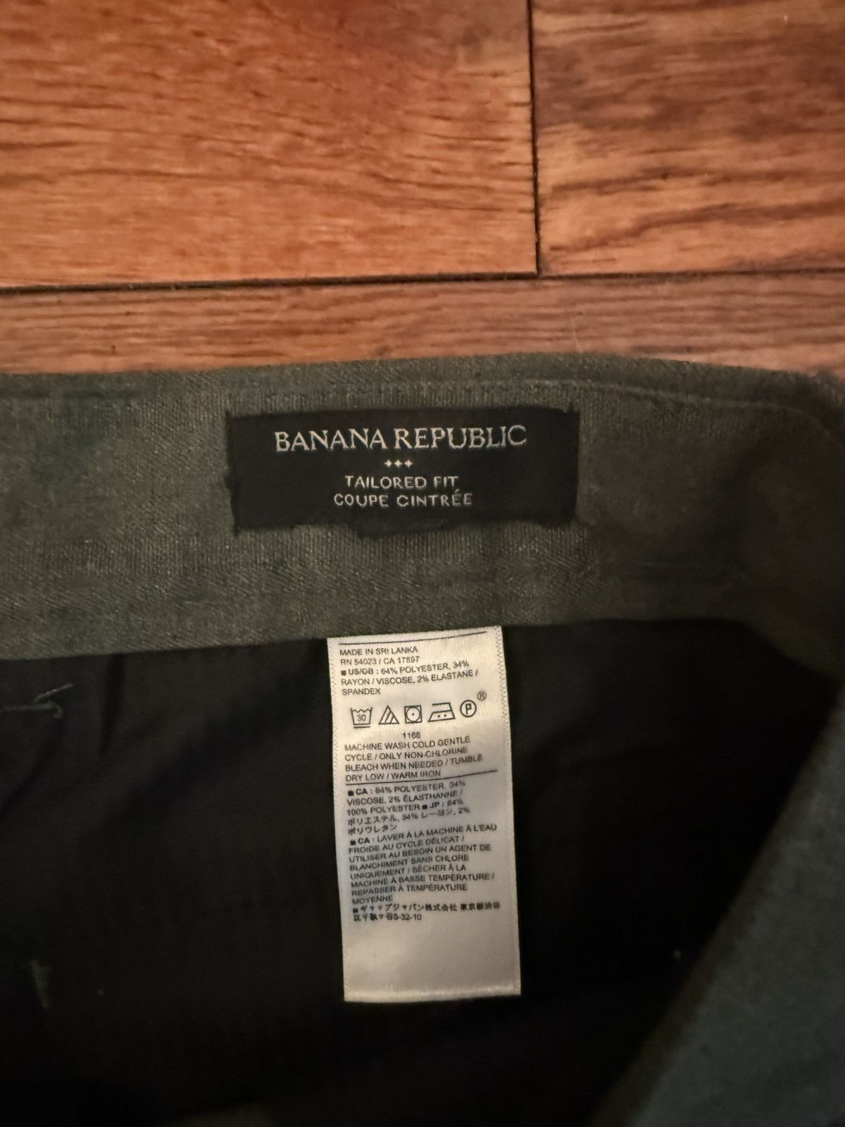 Banana Republic Tailored Fit Trousers in Forest Green Size US 32 / EU 48 - 3 Thumbnail