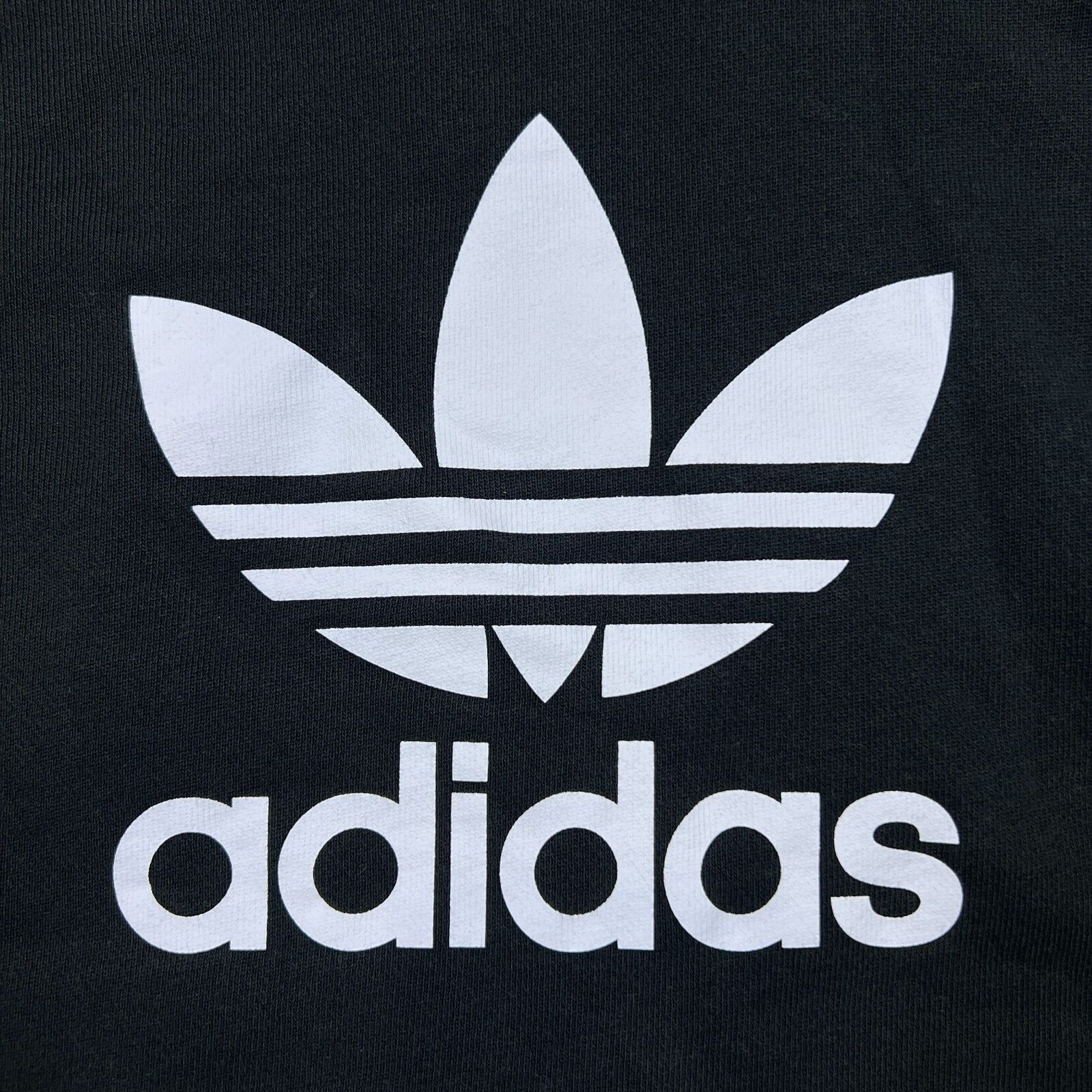 Adidas × Vintage Adidas Hoodie Medium Trefoil Spell Out Hooded Sweatshirt Size US M / EU 48-50 / 2 - 2 Thumbnail