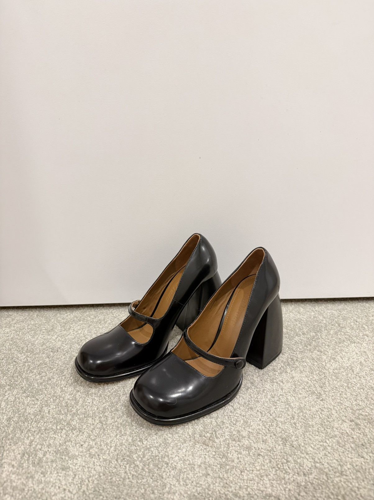 Shushu/Tong SHUSHU/TONG Mary Jane Leather Heels Size US 6 / IT 36 - 1 Thumbnail